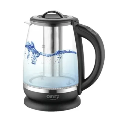 Camry  |  Kettle  |  CR 1290  |  Standard  |  2200 W  |  2 L  |  Plastic / glass  |  360° rotational base  |  Black / Transparent