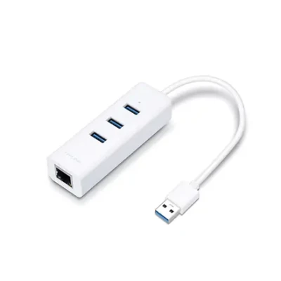 TP-LINK  |  USB 3.0 3-Port Hub & Gigabit Ethernet Adapter 2 in 1 USB Adapter  |  UE330