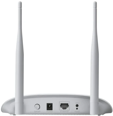 TP-LINK  |  Access Point  |  TL-WA801N  |  802.11n  |  2.4  |  300 Mbit / s  |  10 / 100 Mbit / s  |  Ethernet LAN (RJ-45) ports 1  |  MU-MiMO No  |  PoE in / out  |  Antenna type 2 x Fixed Omni-Directional Antennas  |  No