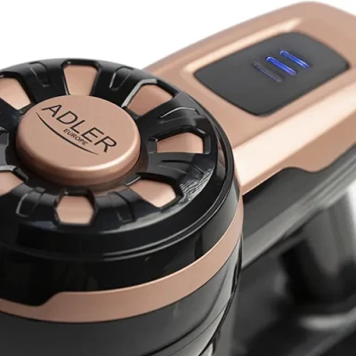 Adler  |  Vacuum Cleaner  |  AD 7044  |  Cordless operating  |  Handstick and Handheld  |  - W  |  22.2 V  |  Operating time (max) 40 min  |  Bronze  |  Warranty 24 month(s)