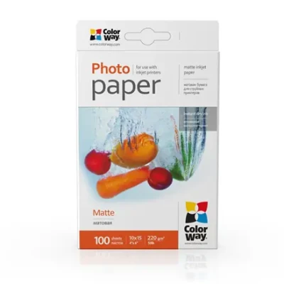 PM2201004R  |  Balts  |  220 g / m²  |  10 x 15 cm  |  Matēta fotopapīrs