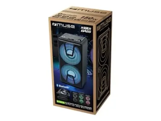 Muse  |  Party Box Speaker  |  M-1820 DJ  |  150 W  |  Bluetooth  |  Black  |  Wireless connection
