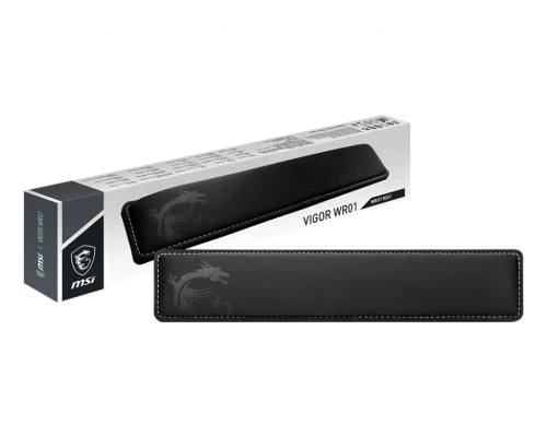 MSI Vigor WR01 Wrist Rest, Black  |  MSI  |  Vigor WR01  |  Wrist rest  |  N / A  |  N / A  |  Black