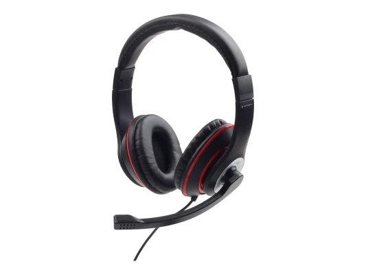 Gembird  |  Stereo headset  |  MHS-03-BKRD  |  On-Ear  |  Built-in microphone  |  3.5 mm
