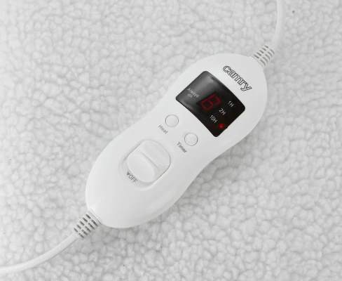 Camry  |  Electirc heating under-blanket with timer  |  CR 7421  |  Number of heating levels 5  |  Number of persons 2  |  Washable  |  Remote control  |  Syntetic wood  |  2 x 60 W  |  White