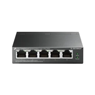 TP-LINK  |  Switch  |  TL-SG1005LP  |  Unmanaged  |  Desktop  |  PoE+ ports quantity 4  |  Power supply type External