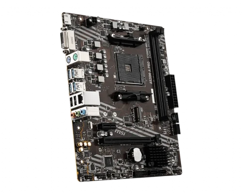 MSI  |  A520M-A PRO  |  Procesora ģimene AMD  |  Procesora ligzda AM4  |  DDR4  |  Atmiņas slots 2  |  Chipset AMD A  |  Micro ATX
