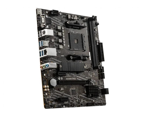 MSI  |  A520M PRO  |  Processor family AMD  |  Processor socket AM4  |  DDR4  |  Memory slots 2  |  Chipset AMD A  |  Micro ATX