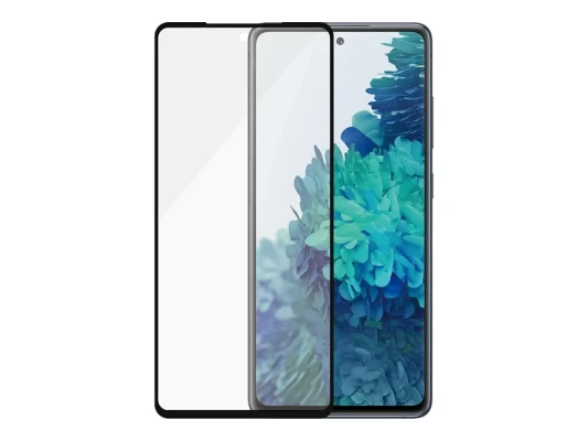 PanzerGlass  |  Samsung  |  Galaxy S20 FE CF  |  Glass  |  Black  |  Works with face recognition and is compatible with the in-screen fingerprint reader; Case Friendly  |  Clear Screen Protector