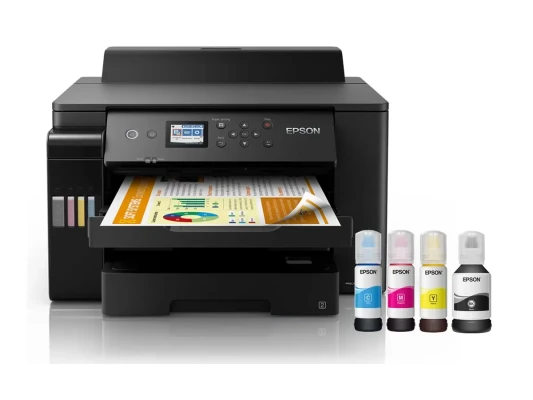 Epson EcoTank L11160  |  Colour  |  Inkjet  |  Inkjet Photo Printers  |  Wi-Fi  |  Maximum ISO A-series paper size A3+  |  Black