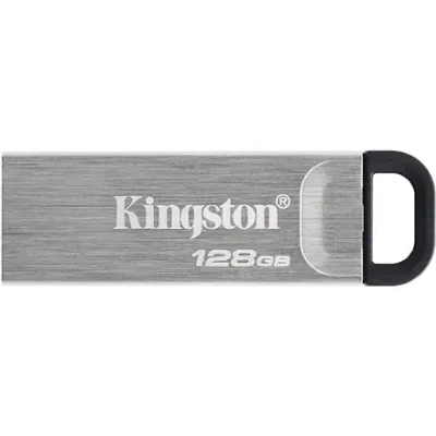 Kingston  |  USB Flash Drive  |  DataTraveler Kyson  |  128 GB  |  USB 3.2 Gen 1  |  Black / Grey
