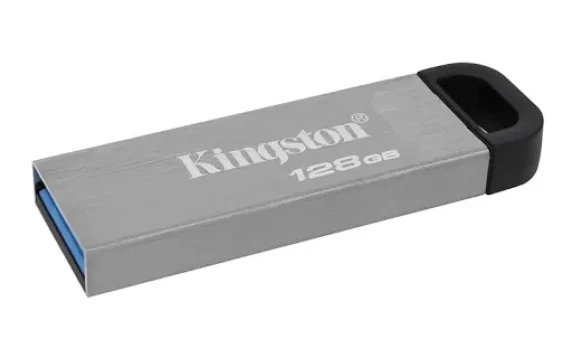 Kingston  |  USB Flash Drive  |  DataTraveler Kyson  |  128 GB  |  USB 3.2 Gen 1  |  Black / Grey