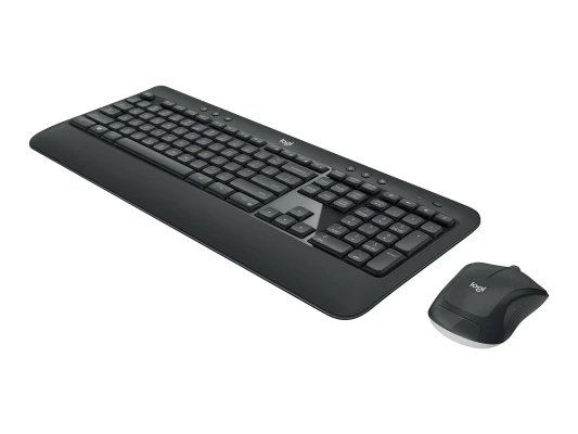 Logitech  |  MK540 Advanced  |  Keyboard and Mouse Set  |  Wireless  |  Mouse included  |  Batteries included  |  US  |  Black  |  USB  |  Wireless connection
