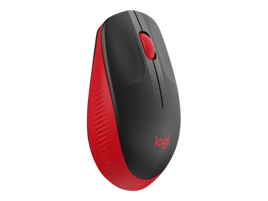 Logitech  |  Полноразмерная мышь  |  M190  |  Беспроводная  |  USB  |  Красный