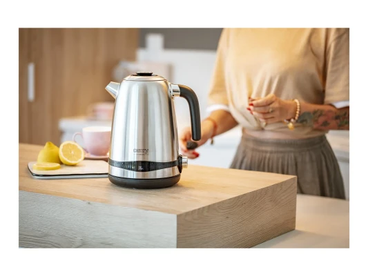 Camry  |  Kettle  |  CR 1291  |  Electric  |  2200 W  |  1.7 L  |  Stainless steel  |  360° rotational base  |  Stainless steel