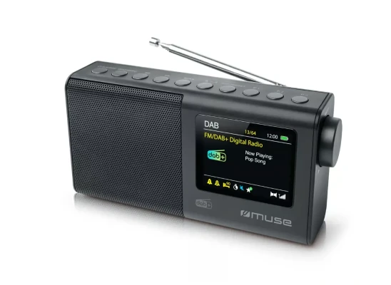 Muse  |  Portable Radio  |  M-117 DB  |  AUX in  |  Black  |  Portable  |  FM, DAB / DAB+