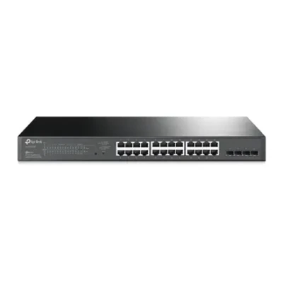 TP-LINK  |  JetStream 28-portu Gigabit Smart slēdzis  |  TL-SG2428P  |  Web pārvaldīts  |  Rackmountable  |  SFP portu daudzums 4  |  PoE+ portu daudzums 24  |  Barošanas avota tips vienkāršs