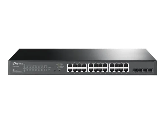 TP-LINK  |  JetStream 28-portu Gigabit Smart slēdzis  |  TL-SG2428P  |  Web pārvaldīts  |  Rackmountable  |  SFP portu daudzums 4  |  PoE+ portu daudzums 24  |  Barošanas avota tips vienkāršs