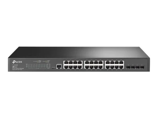 TP-LINK  |  JetStream L2 Switch  |  TL-SG3428  |  Web Managed  |  Rackmountable  |  SFP ports quantity 4  |  Power supply type Single