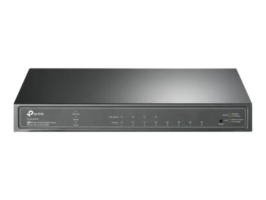 TP-LINK  |  JetStream 8-портовый гигабитный смарт-коммутатор  |  TL-SG2008P  |  Удаленное управление через веб  |  Настольный  |  Количество PoE+ портов 4  |  Тип блока питания Внешний