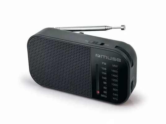 Muse  |  M-025 R  |  Pārnēsājamā radio  |  Melns