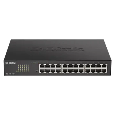 D-Link  |  Умный коммутатор  |  DGS-1100-24V2  |  Управляемый  |  Настольный  |  Количество гигабитных Ethernet (медных) портов 24  |  Тип источника питания 100 до 240 В AC, 50 до 60 Гц Внутренний