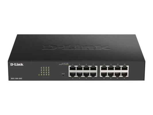 D-Link  |  Smart Managed Switch  |  DGS-1100-16V2  |  Managed  |  Desktop  |  Power supply type 100 to 240 V AC, 50 to 60 Hz Internal