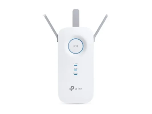 TP-LINK  |  AC1900 Wi-Fi Range Extender  |  RE550  |  802.11ac  |  2GHz / 5GHz  |  600+1300 Mbit / s  |  10 / 100 / 1000 Mbit / s  |  Ethernet LAN (RJ-45) ports 1  |  MU-MiMO No  |  no PoE  |  Antenna type 3xExternal  |  No