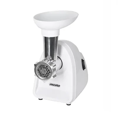 Mesko  |  Meat mincer  |  MS 4809  |  White  |  350 W  |  Middle size sieve; mince sieve; poppy sieve; plunger; sausage filler