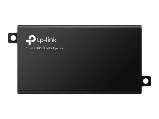 TP-LINK  |  PoE+ Injector Adapter  |  TL-POE160S  |  10 / 100 / 1000 Mbit / s  |  Ethernet LAN (RJ-45) ports 1x10 / 100 / 1000Mbps RJ45 data-in port, 1x10 / 100 / 1000Mbps RJ45 power and data-out port