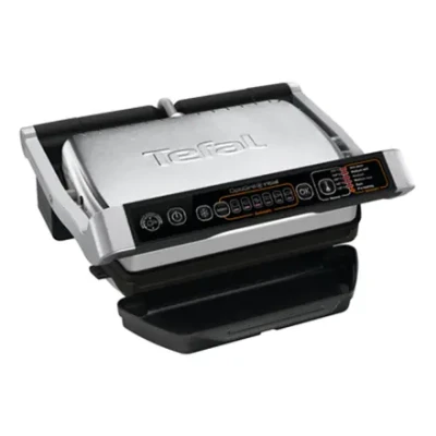 TEFAL  |  OptiGrill Initial  |  GC706D  |  Contact grill  |  2000 W  |  Black / Stainless steel