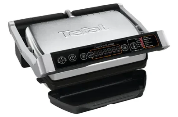 TEFAL  |  OptiGrill Initial  |  GC706D  |  Contact grill  |  2000 W  |  Black / Stainless steel