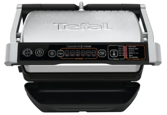 TEFAL  |  OptiGrill Initial  |  GC706D  |  Contact grill  |  2000 W  |  Black / Stainless steel
