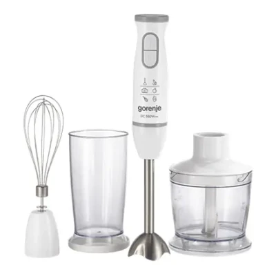 Gorenje  |  Blender  |  HBC564QW  |  Hand Blender  |  560 W  |  Number of speeds Variable  |  Chopper  |  White