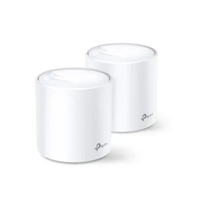AX1800 Whole Home Mesh Wi-Fi 6 System  |  Deco X20 (2-pack)  |  802.11ax  |  1201+574 Mbit / s  |  10 / 100 / 1000 Mbit / s  |  Ethernet LAN (RJ-45) ports 2  |  Mesh Support Yes  |  MU-MiMO Yes  |  No mobile broadband  |  Antenna type 4xInternal per Deco 
