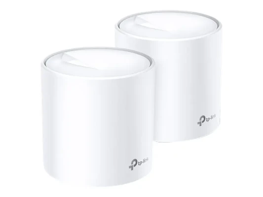 AX1800 Whole Home Mesh Wi-Fi 6 System  |  Deco X20 (2-pack)  |  802.11ax  |  1201+574 Mbit / s  |  10 / 100 / 1000 Mbit / s  |  Ethernet LAN (RJ-45) ports 2  |  Mesh Support Yes  |  MU-MiMO Yes  |  No mobile broadband  |  Antenna type 4xInternal per Deco 
