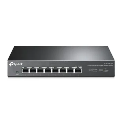 TP-LINK  |  8-портовый настольный коммутатор 2.5G  |  TL-SG108-M2  |  Неуправляемый  |  Настольный  |  Тип источника питания Внешний