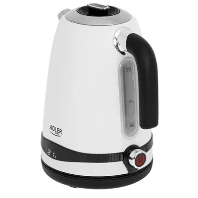 Adler  |  Kettle  |  AD 1295w  |  Electric  |  2200 W  |  1.7 L  |  Stainless steel  |  360° rotational base  |  White