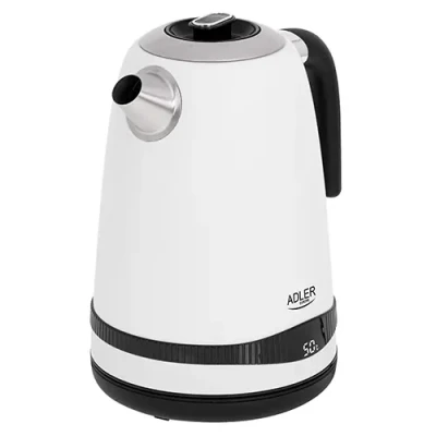 Adler  |  Kettle  |  AD 1295w  |  Electric  |  2200 W  |  1.7 L  |  Stainless steel  |  360° rotational base  |  White