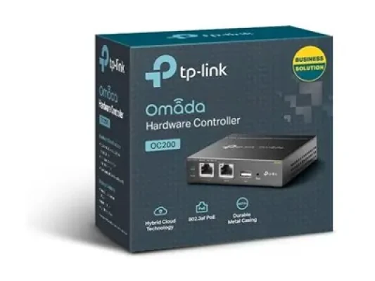 TP-LINK  |  Аппаратный контроллер Omada  |  OC200  |  10 / 100 Мбит / с  |  Порты Ethernet LAN (RJ-45) 2  |  MU-MiMO Нет  |  PoE in  |  1 × USB 2.0, 1 × Micro USB