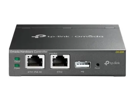 TP-LINK  |  Аппаратный контроллер Omada  |  OC200  |  10 / 100 Мбит / с  |  Порты Ethernet LAN (RJ-45) 2  |  MU-MiMO Нет  |  PoE in  |  1 × USB 2.0, 1 × Micro USB