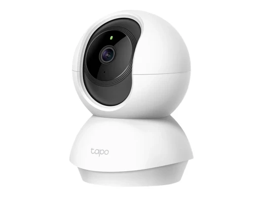 TP-LINK  |  Pan / Tilt Home Security Wi-Fi Camera  |  Tapo C200  |  4mm / F / 2.4  |  Privacy Mode, Sound and Light Alarm, Motion Detection and Notifications  |  H.264  |  Micro SD, Max. 128 GB