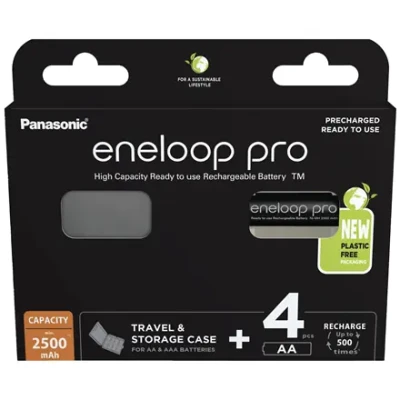 Panasonic  |  ENELOOP BK-3HCDEC4BE  |  AA  |  2500 mAh  |  4 gab.