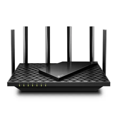 Archer AX73  |  802.11ax  |  4804+574 Mbit / s  |  10 / 100 / 1000 Mbit / s  |  Ethernet LAN (RJ-45) ports 4  |  Mesh Support No  |  MU-MiMO Yes  |  No mobile broadband  |  Antenna type 6xExternal  |  1× USB 3.0