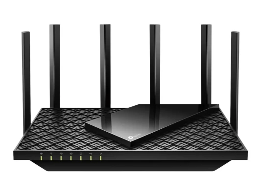 Archer AX73  |  802.11ax  |  4804+574 Mbit / s  |  10 / 100 / 1000 Mbit / s  |  Ethernet LAN (RJ-45) ports 4  |  Mesh Support No  |  MU-MiMO Yes  |  No mobile broadband  |  Antenna type 6xExternal  |  1× USB 3.0