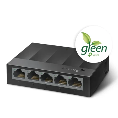 TP-LINK  |  5-Port Desktop Switch  |  LS1005G  |  Unmanaged  |  Desktop  |  Power supply type External