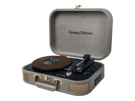 Muse  |  Turntable Stereo System  |  MT-201 BTG  |  Grey  |  USB port  |  AUX in