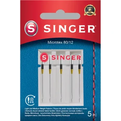 Singer  |  Microtex Needle 80 / 12 5PK