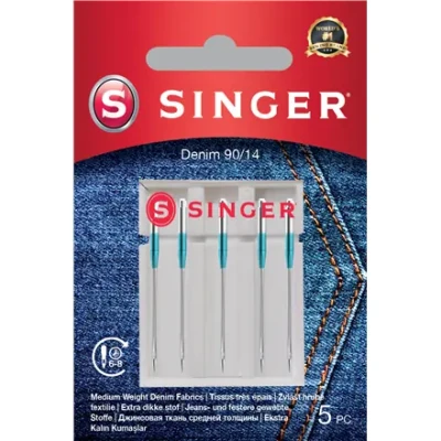 Singer  |  Denim Needle 90 / 14 5PK