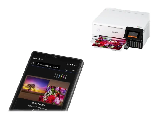 Epson Wireless Photo Printer  |  EcoTank L8160  |  Inkjet  |  Colour  |  Inkjet Multifunctional Printer  |  A4  |  Wi-Fi  |  Grey